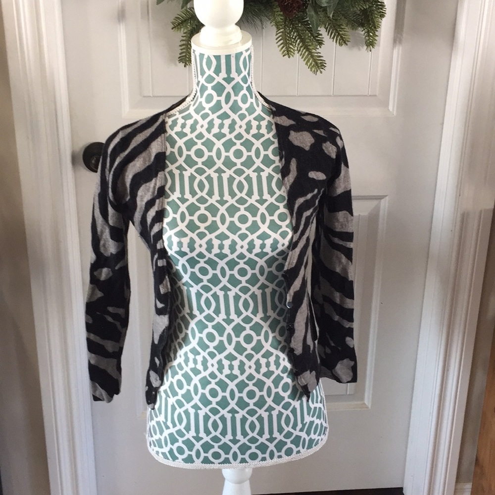 Animal print cardi